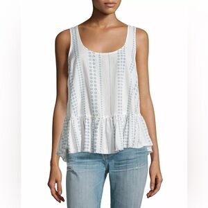 Current Elliott Printed The Ballet Tank Top Daisy Stripe
